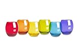Excelsa San Josè - Juego de 6 vasos de agua, 40.5cl, cristal, multicolor